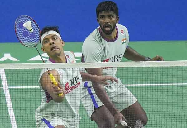 மீண்டும் பாட்மிண்டன் தரவரிசையில் முன்னேறும் சாத்விக்-ஷிராக் ஜோடி