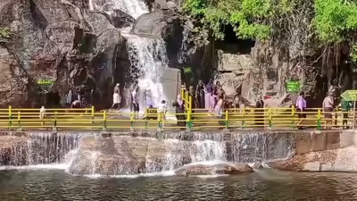 சுற்றுலாப் பயணிகளுக்கு ஏமாற்றம்! மணிமுத்தாறு அருவியில் 2-வது நாளாக குளிக்கத் தடை - காட்டாற்று வெள்ளம் காரணமா?