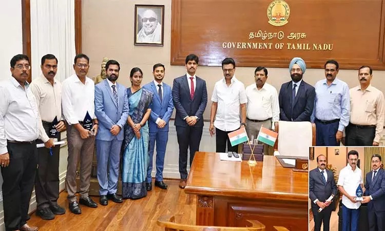 தமிழக மாவட்டங்களுக்கு மத்திய அரசு விருது: முதலமைச்சரிடம் வாழ்த்து பெற்ற மாவட்ட ஆட்சியர்கள்!