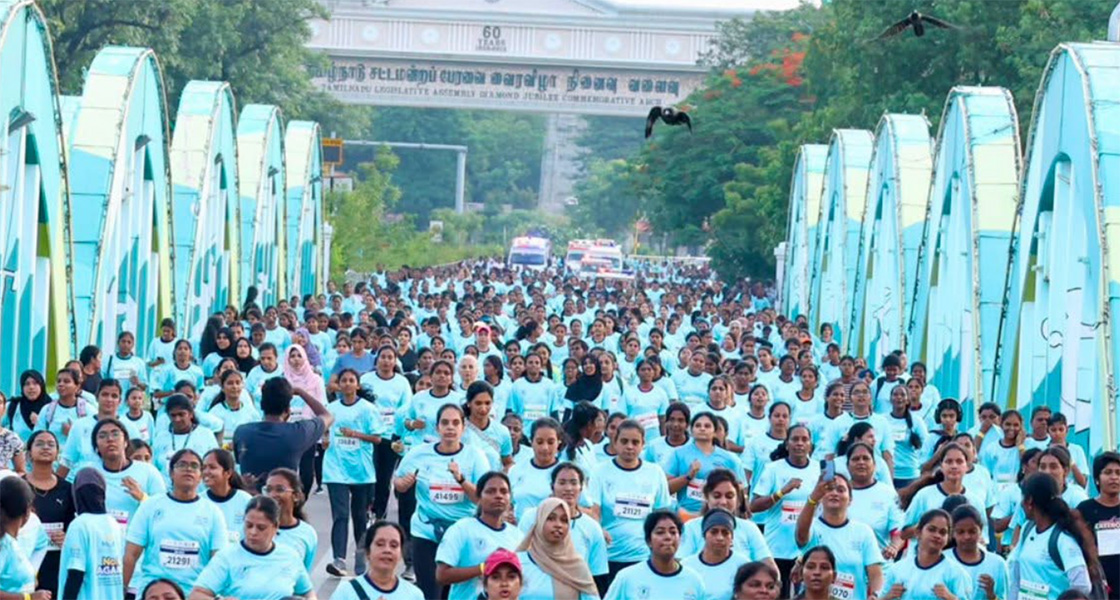 சென்னையில் கர்ப்பப்பை வாய் புற்றுநோய் விழிப்புணர்வு மாரத்தான்: பெண்கள் நலனுக்காக ஓர் ஓட்டம்!