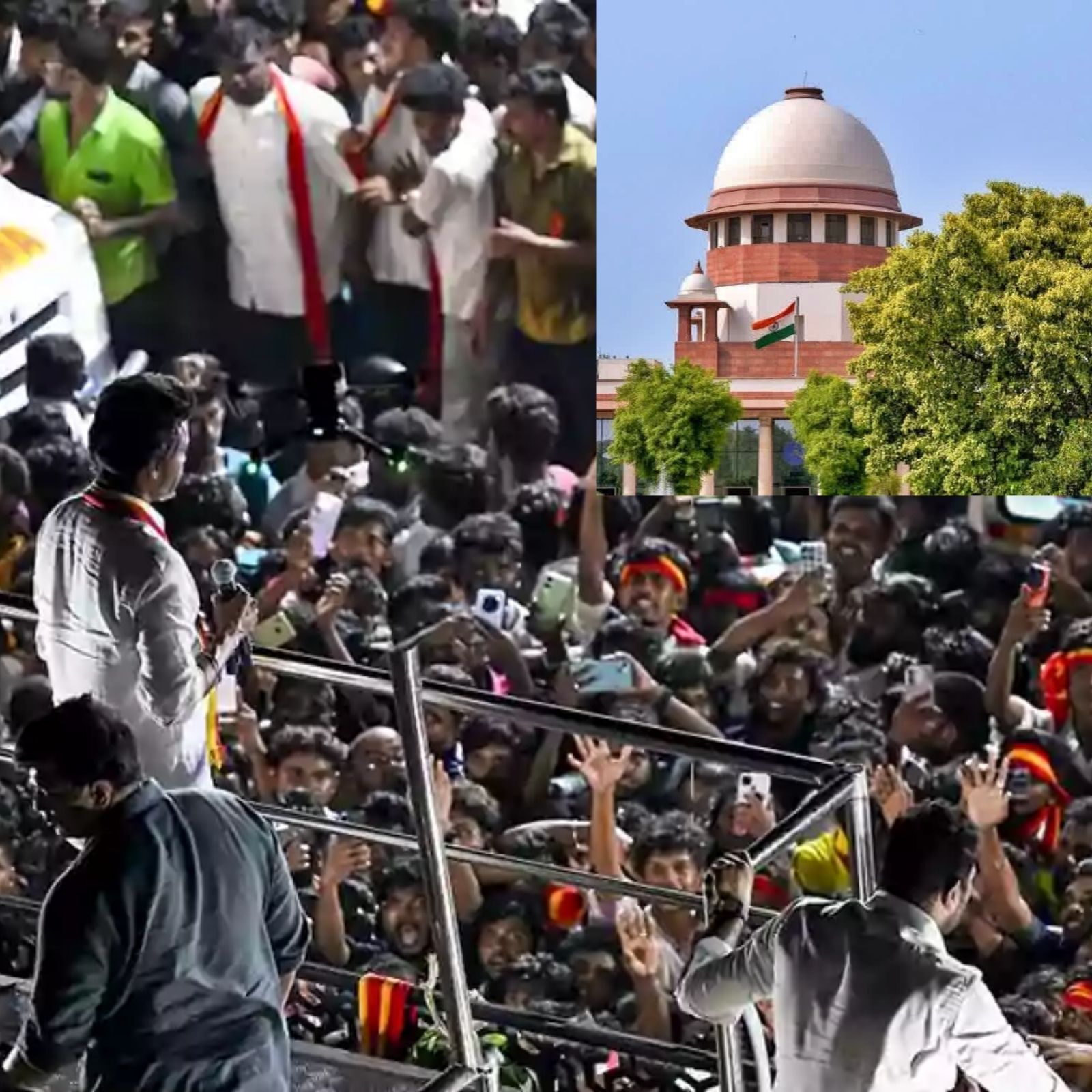 கரூர் நெரிசல் வழக்கு: உயர் நீதிமன்ற உத்தரவுக்கு எதிரான மனுக்கள் மீது உச்ச நீதிமன்றம் இன்று தீர்ப்பு!