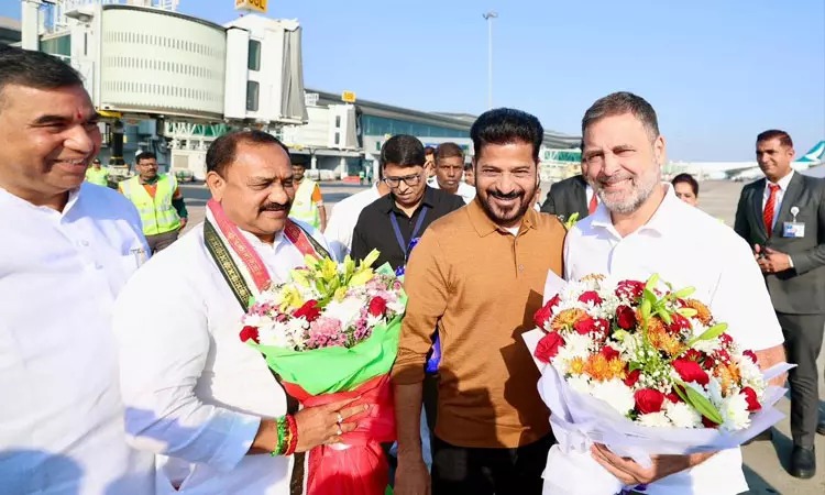 மெஸ்ஸியை காண ஹைதராபாத் சென்றடைந்த ராகுல் காந்தி!