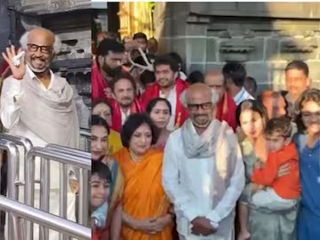 திருப்பதி ஏழுமலையான் கோயிலில் குடும்பத்துடன் நடிகர் ரஜினிகாந்த் வழிபாடு!