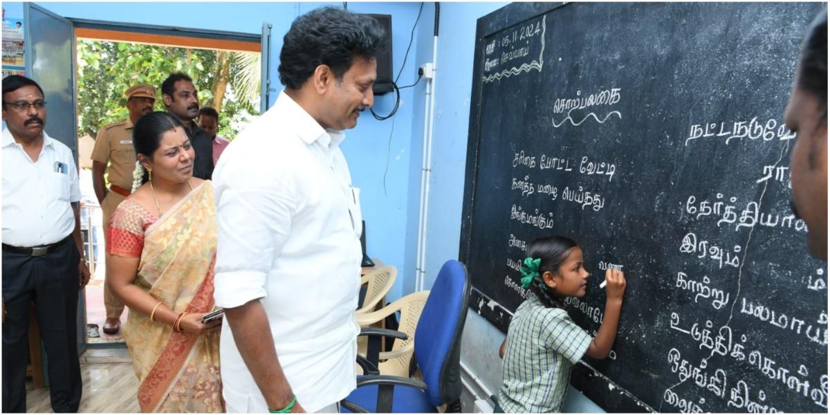 கல்வித்துறை சார்பில் சிறப்பு கலைப் பட்டறை.. அன்பில் மகேஸ் திறந்து வைத்தார் !
