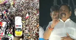 எடப்பாடி பழனிசாமி மீது நடவடிக்கை கோரி ஆம்புலன்ஸ் ஊழியர்கள் ஆர்ப்பாட்டம்
