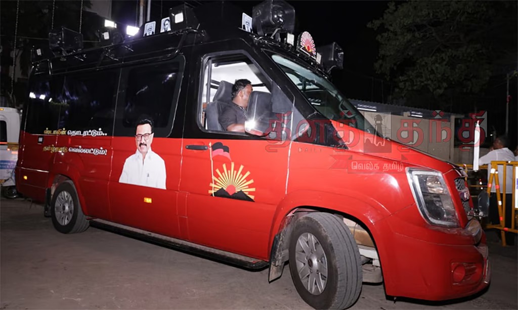 தேர்தல் களம் காணும் உதயநிதி ஸ்டாலின்: பிரச்சார வாகனம் தயார்!
