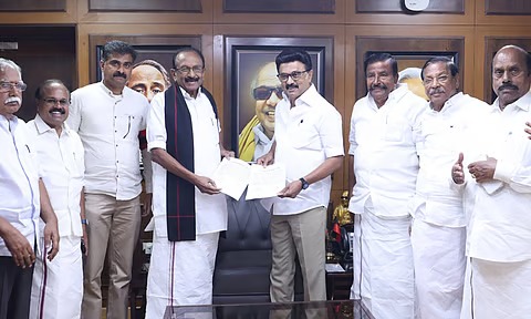 திமுக கூட்டணியில் மதிமுக வேட்பாளர்கள் அறிவிப்பு: 4 தொகுதிகளில் வைகோவின் கட்சி போட்டி