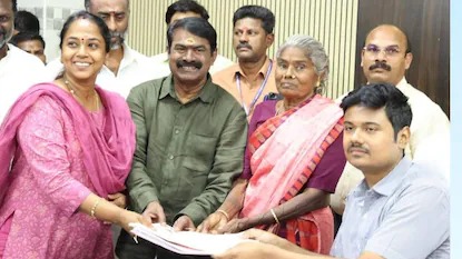காரைக்குடி தொகுதியில் சீமான் போட்டி: மனைவி, தாயுடன் சென்று உற்சாகமாக வேட்புமனு தாக்கல்!